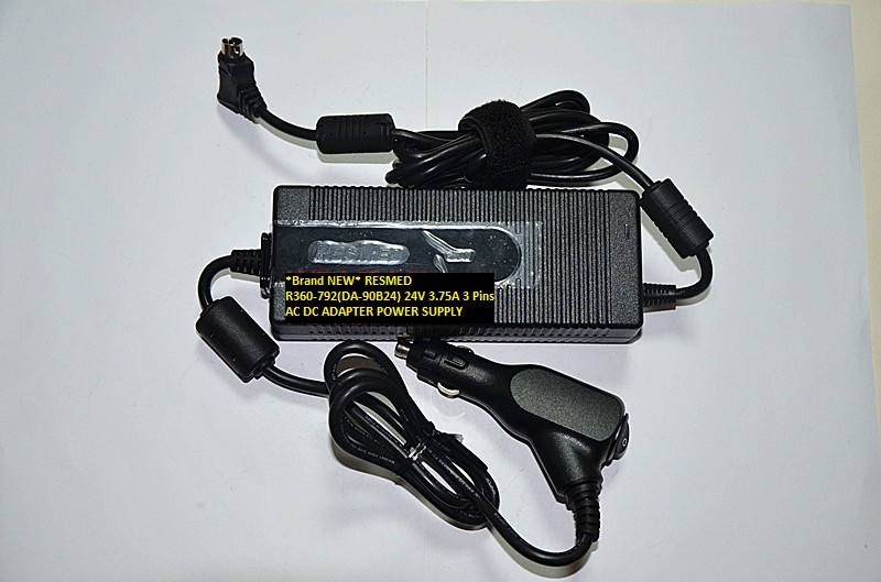 *Brand NEW* R360-792(DA-90B24) RESMED 24V 3.75A 3 Pins AC DC ADAPTER POWER SUPPLY